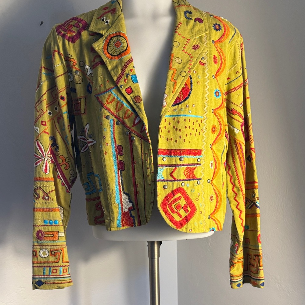 Chico's  Southwestern embroidered  Jacket/Shrug